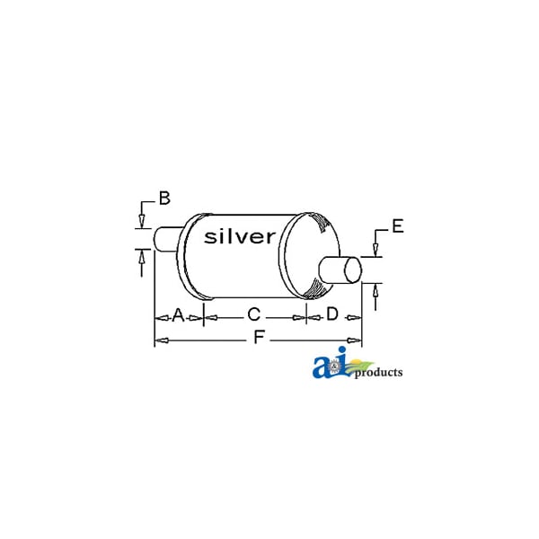 Muffler 10.4" x9" x13.8"